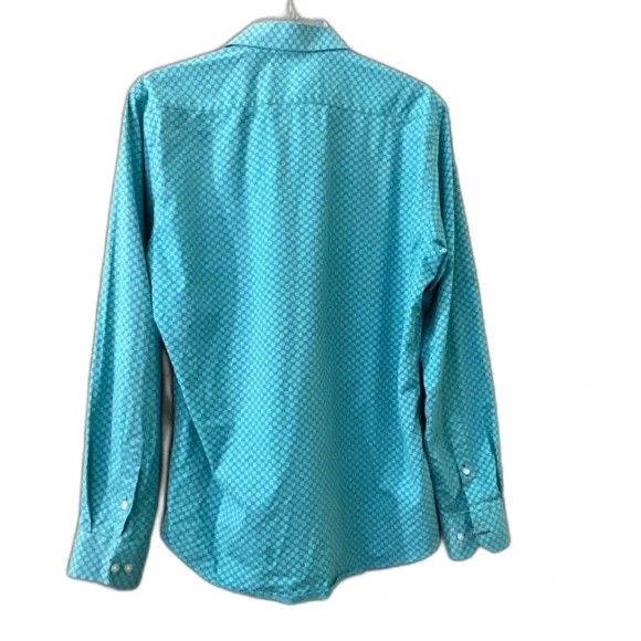 GUCCI Men’s blue Long Sleeve Button Up Embroidered Cotton Shirt Size S Italy - Picture 5 of 14